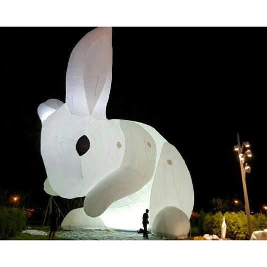 LED giant inflatable rabbit/inflatable bunny for outdoor decoration/Led inflatable rabbit for advertising