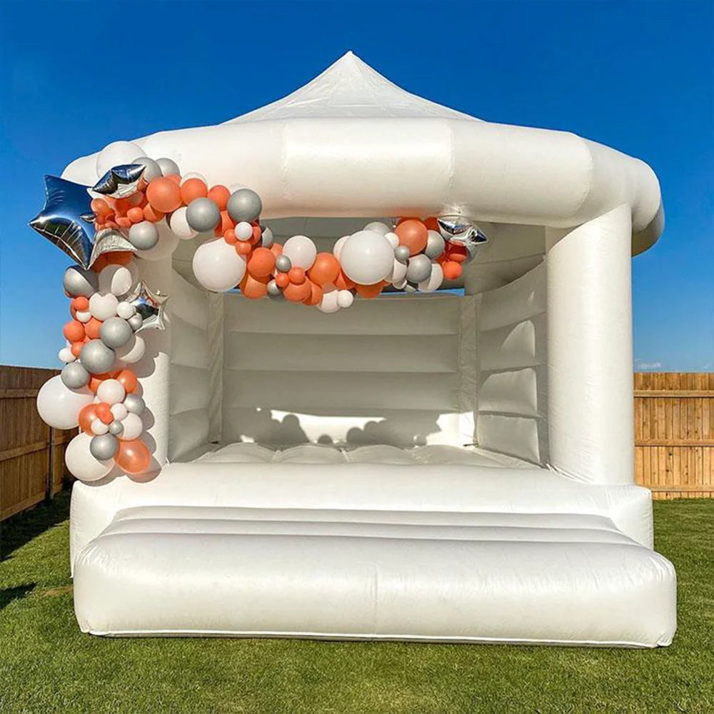 10/13/15 FT PVC Inflatable House jumper white bounce house For Fun Inside Outdoor