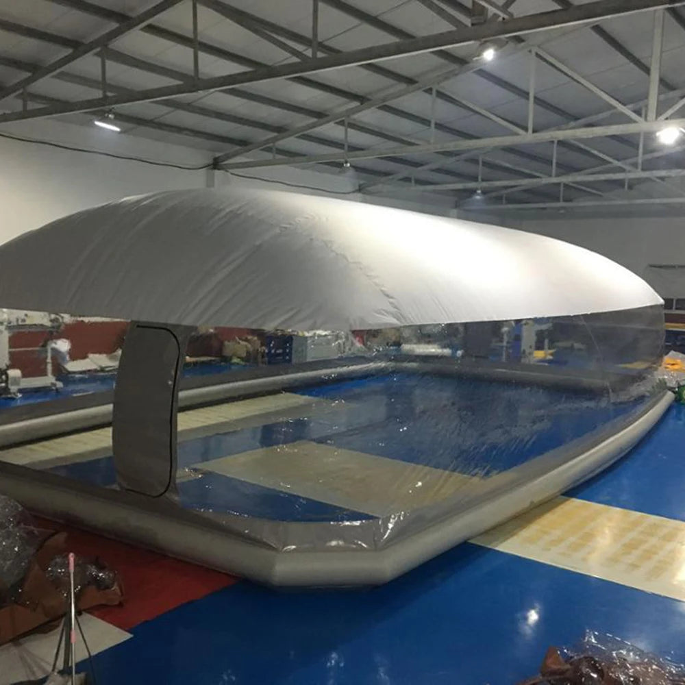 pvc transparent  inflatable pool cover customized design size color  outdoor inflatable pool dome tent manufacturer