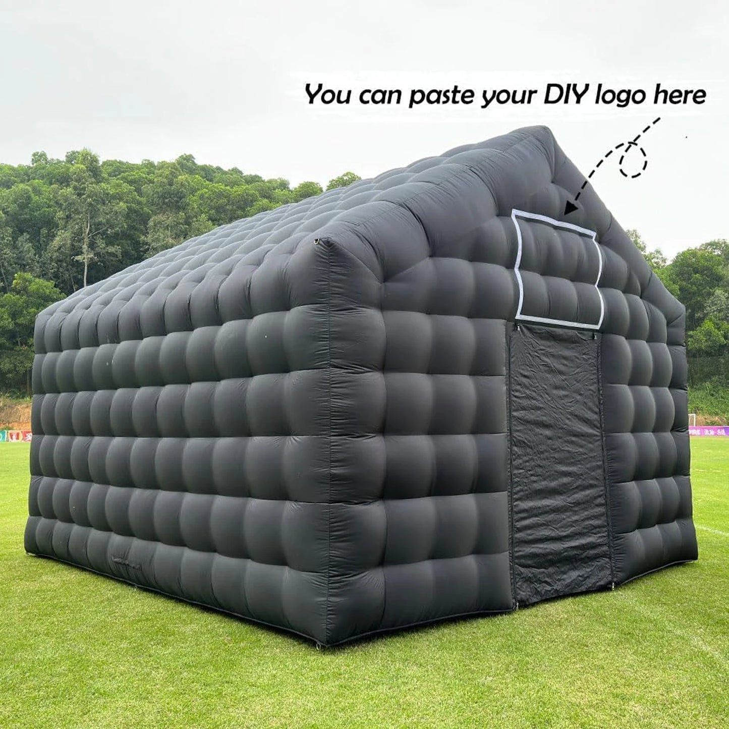 Inflatable Cube Disco Black Tent Big Mobile Portable Inflatable Night Club Tent House Pavilion For Backyard/Club Wedding Party