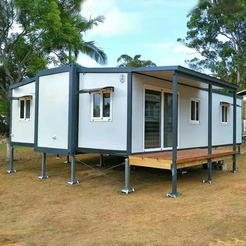 Mobile Home Folding House Expandable Modular Home 20ft 30ft 40ft Prefab House  Expandable Container House