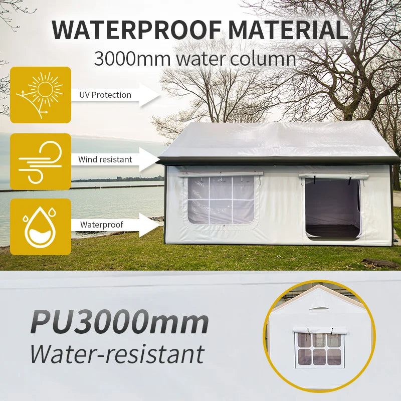 Waterproof Inflatable House for Multi Persons, Air Big Camping Tent, Custom Outdoor House