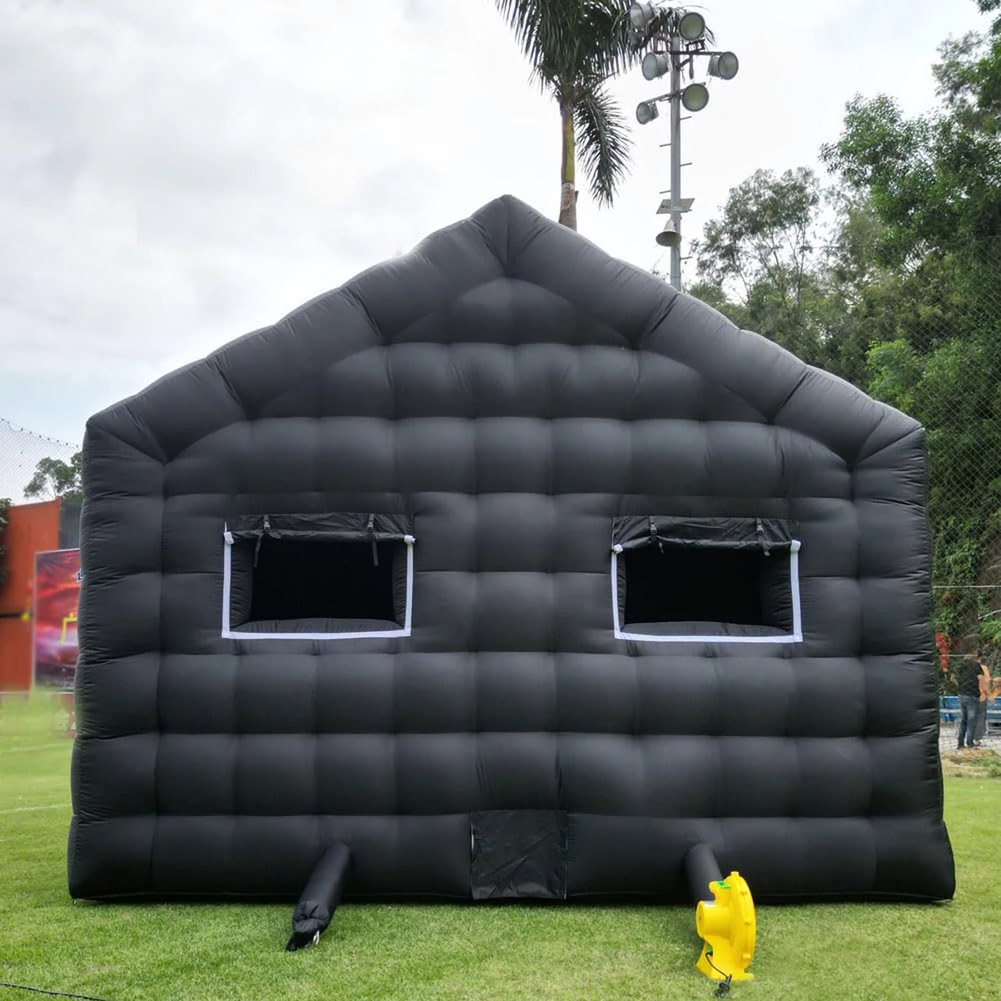 Inflatable Cube Disco Black Tent Big Mobile Portable Inflatable Night Club Tent House Pavilion For Backyard/Club Wedding Party