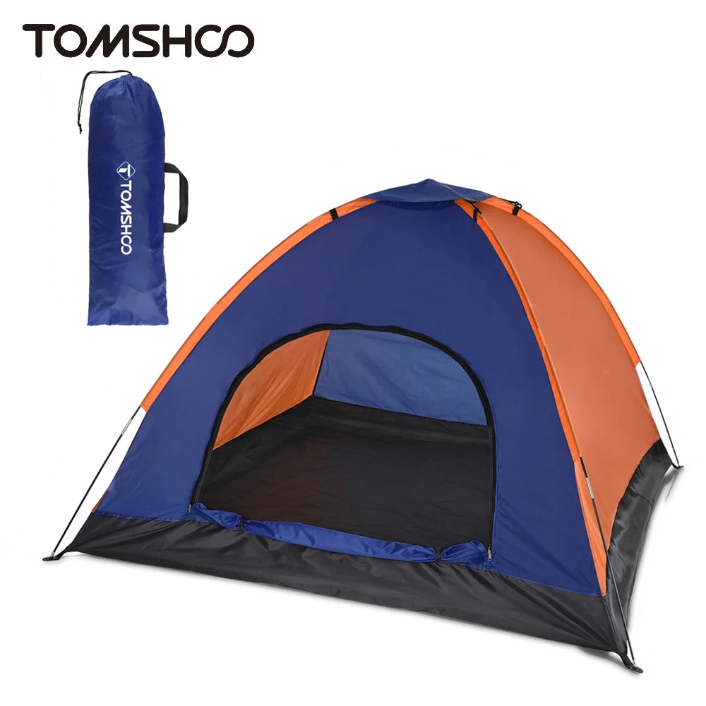 3-4 Persons Camping Tent Lightweight Outdoor Backpacking Tent with Rain Fly for Family Camping Hiking Beach Fishing Tent